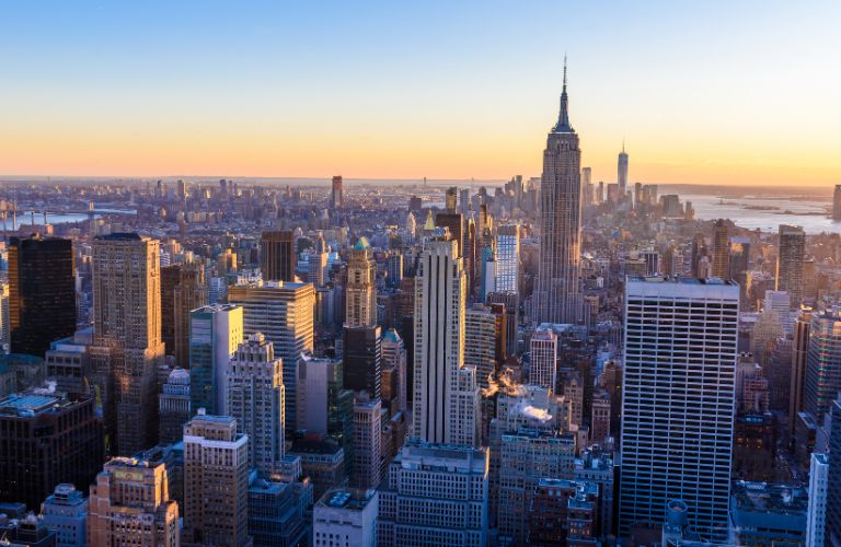 New York City Skyline from the air