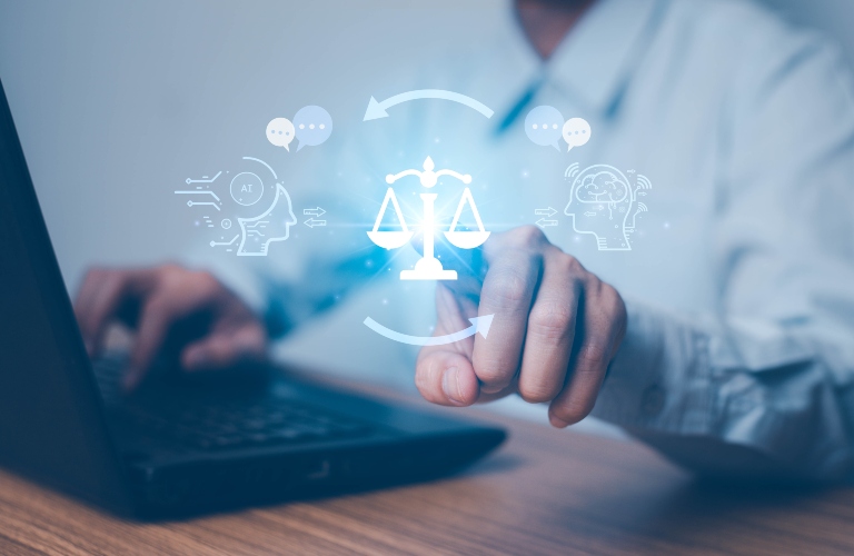 AI ethics or AI Law concept