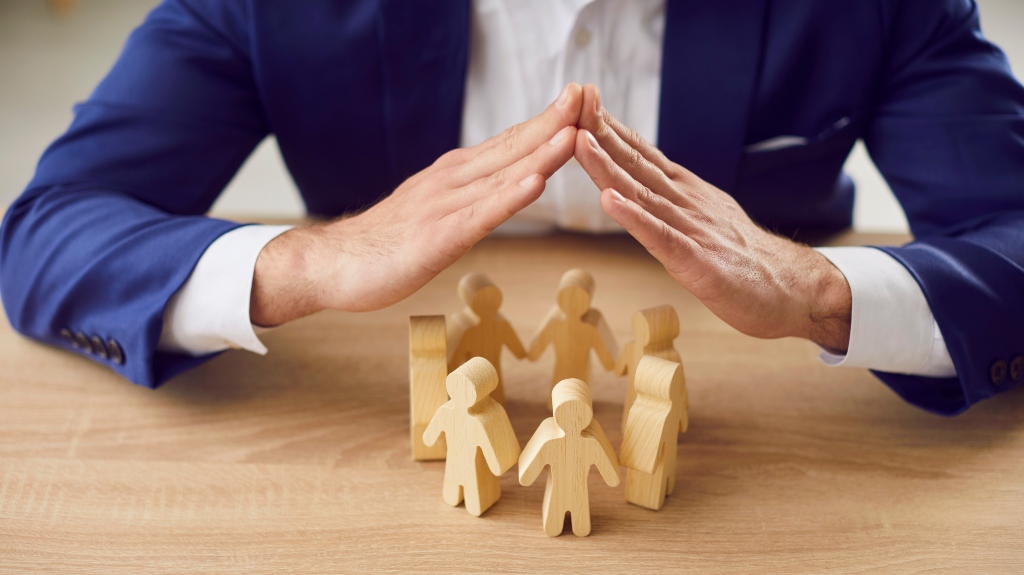Business employer executive manager protecting rights of employees